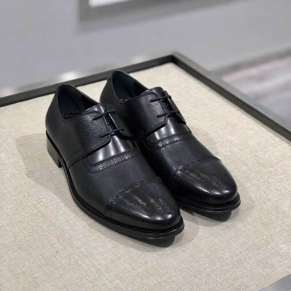 Ferragamo Black Mens Leather Wedding Shoes luxury Brand Classic Man fashion Man Leather Shoes